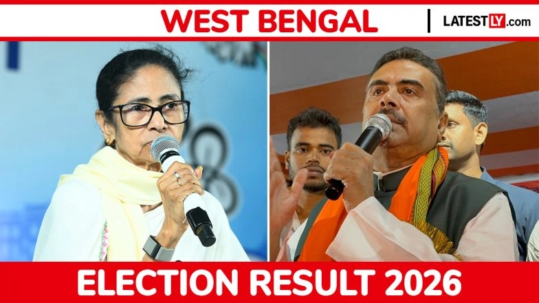 Bhabanipur Election Result 2026: Mamata Banerjee Loses Her Bastion to Suvendu Adhikari by Over 15,000 Votes