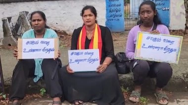 &lsquo;Vijay for CM&rsquo;: TVK Women&rsquo;s Wing Launches Indefinite Hunger Strike in Dindigul Amid Tamil Nadu Government Formation Crisis (Watch Video)