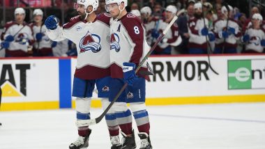 Colorado's MacKinnon Takes Puck to the Face in Game 4