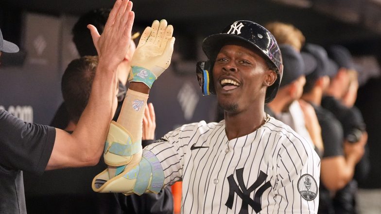 Jazz Age Style: Chisholm Borrows Stanton's Baggy Pants, Caballero's Bat to Spark Turnaround