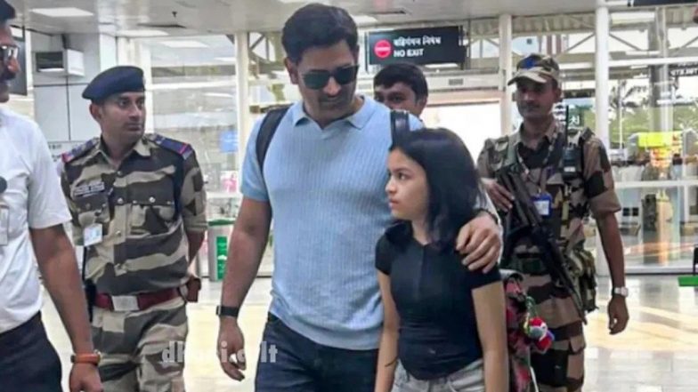 MS Dhoni and Daughter Ziva Touch Down in Ranchi Ahead of Critical CSK vs GT IPL 2026 Clash (Watch Video)