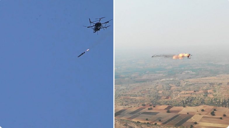DRDO Successfully Tests ULPGM-V3: India Achieves Breakthrough in UAV-Launched Precision Guided Missile Trials (Watch Video)