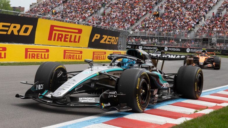 Russell Clashes with Mercedes Teammate Antonelli in Canadian GP Sprint Win
