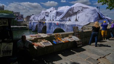 French Artist JR Begins Cave Installation at Pont Neuf Bridge in Paris