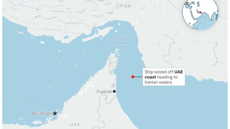 Ship Reported Seized off UAE East Coast Heads to Iranian Waters