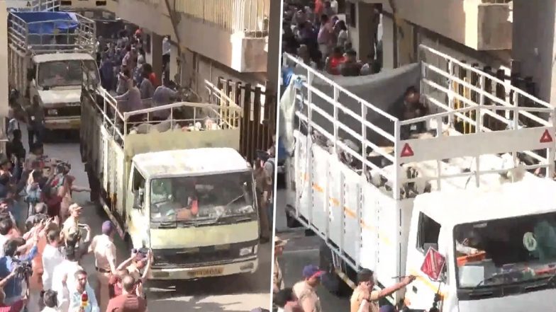 Mumbai: Clashes Erupt in Poonam Cluster Society in Mira Road Over Goats Brought for Sacrifice Ahead of Eid Al-Adha; Police Deployed (Watch Videos)