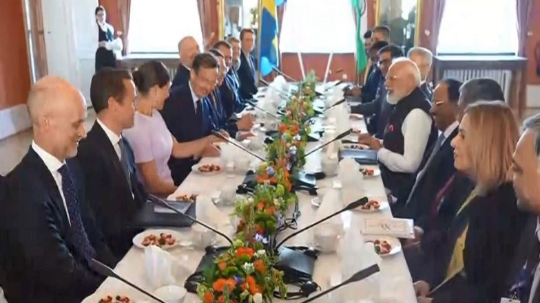 PM Narendra Modi, Swedish Counterpart Ulf Kristersson Hold Delegation-Level Talks To Steer Bilateral Ties