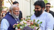 PM Narendra Modi Meets Andhra Pradesh Deputy CM Pawan Kalyan, Enquires About His Well-Being, Wishes Him Good Health (See Pics)