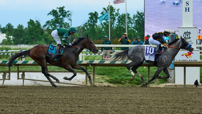 Preakness Day is Underway in a Quiet Scene at Laurel Park