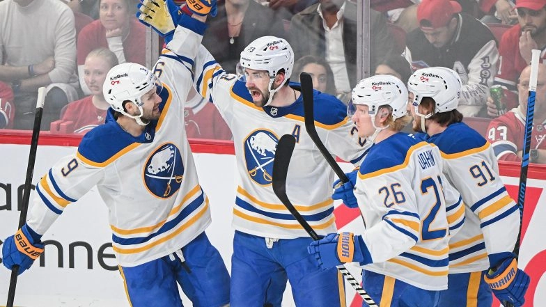 Benson Breaks Tie on Birthday, Sabres Beat Canadiens 3-2 in Game 4 to Even Series
