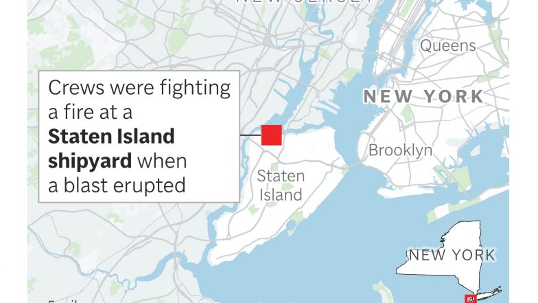 1 Person Has Died After Blast at New York City Shipyard That Also Injured 36 People, Officials Say.