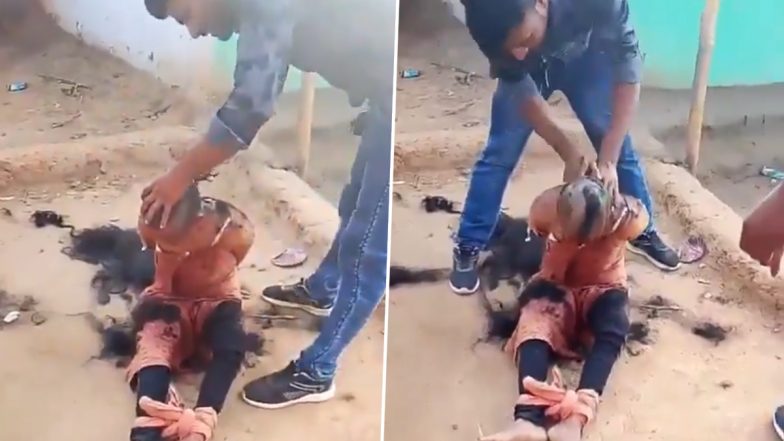 Chhattisgarh Horror: Husband Beats Wife, Chops Off Her Hair and Shaves Head Over &lsquo;Character Doubts&rsquo;; Video Sparks Outrage