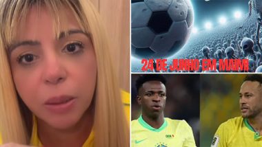Neymer Among 700 People to Be Abducted by UFO, Psychic Vo Bahiana Makes Bizarre Prediction for Brazil vs Scotland World Cup 2026 Match (Watch Video)