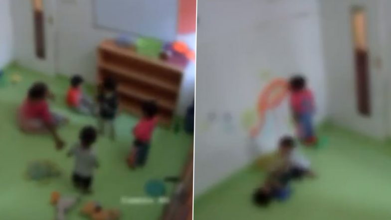 Chhatrapati Sambhajinagar: Toddler Bitten 25 Times by Child After Caretaker Locks Kids Inside Room; Horrific Video Surfaces