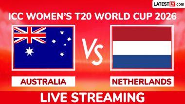 Australia vs Netherlands Live Streaming Online: Watch AUS-W vs NED-W ICC Women's T20 World Cup 2026 Match Free Telecast