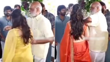 Director K Raghavendra Rao Criticised for Pulling Krithi Shetty and Keerthy Suresh&rsquo;s Arms at &lsquo;NKRAR2&rsquo; Launch; Here&rsquo;s What Really Happened