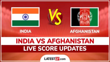 India vs Afghanistan Live Score Updates, One-Off Test 2026 Day 1