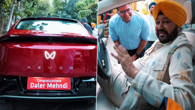 Daler Mehndi Buys New Mahindra XEV 9e, Punjabi Singer Joins Revolution With Mahindra's Flagship Electric SUV (Watch Video)
