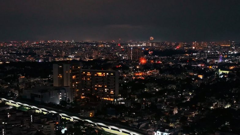 Fireworks Light Up Bengaluru Night Sky After RCB Win IPL 2026 (Watch Video)