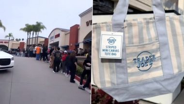 Trader Joe&rsquo;s USD 2.99 Tote Bag Triggers Massive Queues Across US Stores (Watch Video)