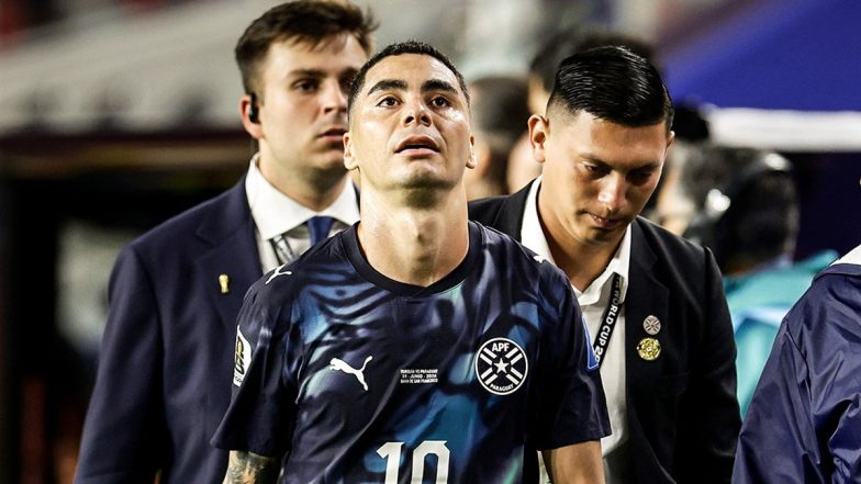 Paraguay&rsquo;s Miguel Almiron Becomes First Player To Receive FIFA World Cup Red Card for Mouth-Covering