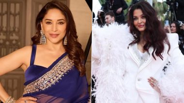 &lsquo;Maa Behen&rsquo; Actress Madhuri Dixit Defends Aishwarya Rai Over Cannes 2026 Look Trolling, Says, &lsquo;She Has Made the Whole Country Proud&rsquo; (Watch Video)