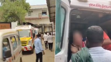 Tamil Nadu Ammonia Gas Leak: 2 Dead, Over 40 Hospitalised After Toxic Leak at Seafood Processing Factory in Tiruvallur (Watch Video)