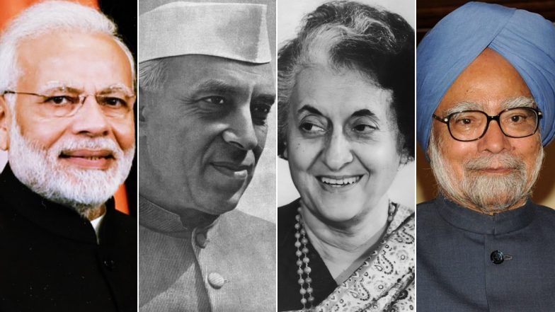 Narendra Modi Becomes India&rsquo;s Longest-Serving Elected PM: Where Pandit Jawaharlal Nehru, Indira Gandhi, Rajiv Gandhi and Manmohan Singh Rank