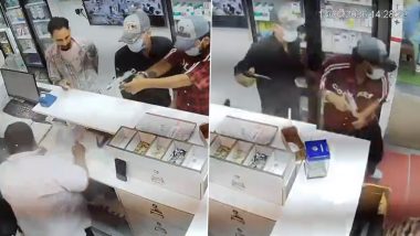 Chandigarh Shocker: Masked Gunmen Enter Chemist Shop, Shoot Cashier Dead at Point-Blank Range Before Escaping (Watch Video)