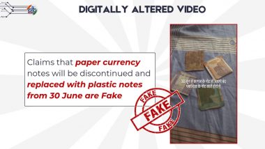 Is RBI Replacing Paper Notes With Plastic Currency by June 30? PIB Fact Check Debunks Fake Claim