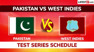 Pakistan vs West Indies 2026 Test Series Full Schedule and Time Table