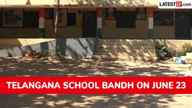 Telangana School Bandh on June 23: Schools Likely To Be Affected As ABVP Calls Statewide Protest Over Fee Hike Issues