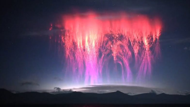 Red Sprites Over Tibet: Stunning Video Captures Rare Glowing Pillars Of Light Exploding In Upper Atmosphere (Watch)