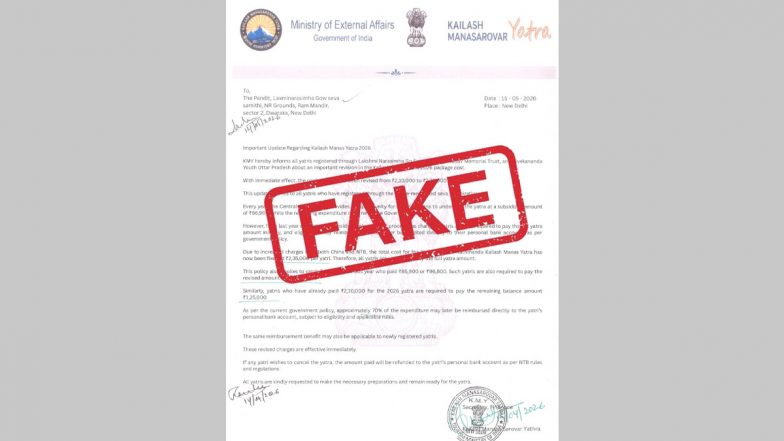 Kailash Manasarovar Yatra 2026 Registration Open Through Multiple Websites? Here&rsquo;s the Truth