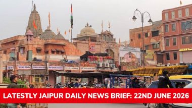 Jaipur Latest News Today on June 22nd, 2026: New Train, Fire Safety & Security Arrests