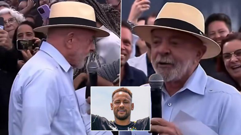 Neymar &lsquo;Working from Home&rsquo; Brazil President Lula Takes Dig at Star Player Ahead of FIFA World Cup 2026 Clash Against Scotland (Watch Video)