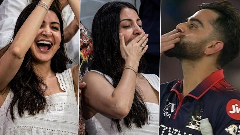 Anushka Sharma, Virat Kohli Exchange Flying Kisses After RCB&rsquo;s IPL 2026 Win; Actress Shares &lsquo;King Kohli&rsquo; and Dinesh Karthik&rsquo;s Unseen Celebration Pic