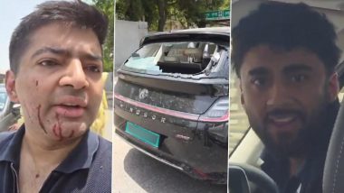 Gurugram Road Rage: 2 BBA Students Arrested After Viral Video Shows Driver Thrashed, Car Smashed Near Rajiv Chowk (Watch Videos)