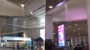 Viral Video Shows Water Dripping Onto Baggage Belt at Navi Mumbai Airport, Authorities Blame AC Glitch