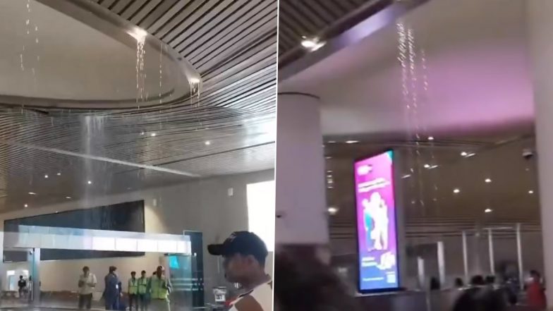 Viral Video Shows Water Dripping Onto Baggage Belt at Navi Mumbai Airport, Authorities Blame AC Glitch
