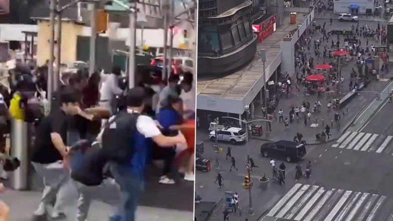 Times Square Shooting Video: Crowd Scrambles for Cover After Gunshots Ring Out Near Knicks Celebration