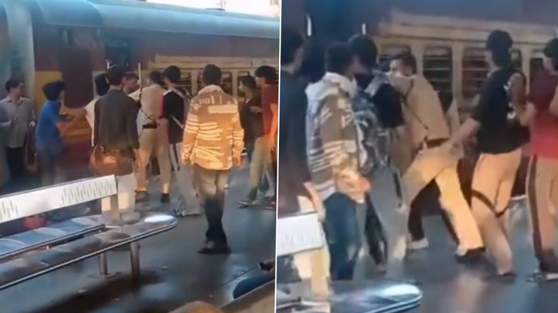 Delhi Shocker: Man Beaten to Death After Altercation While Boarding Yoga Express Train at Shahdara Station, Disturbing Video Surfaces