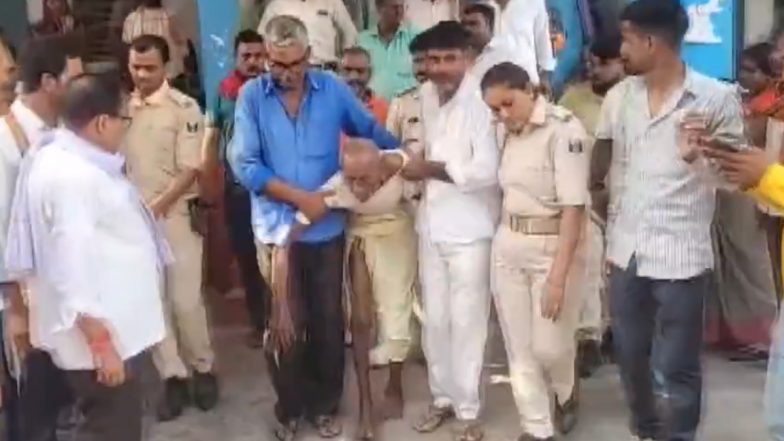 Bihar: 84-Year-Old Sentenced to Jail in 34-Year-Old Attempt to Murder Case; Video Shows 2 Men Helping Him Walk