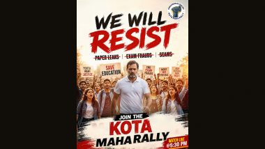 &lsquo;Chhatron Ki Goonj Maha Rally&rsquo;: Rahul Gandhi To Launch Nationwide Rally From Rajasthan's Kota Against Education System
