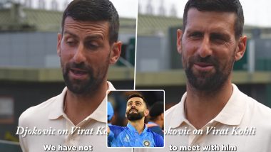 Novak Djokovic Hopes to Meet Virat Kohli During Upcoming India Visit (Watch Video)