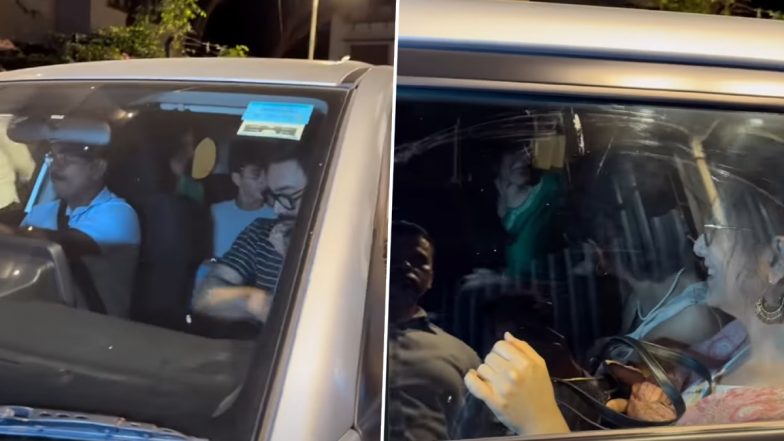 Aamir Khan's Viral Outing with Fianc&eacute;e Gauri Spratt and Ex-Wives Reena Dutta, Kiran Rao Ignites Social Media Buzz Ahead of July 5 Wedding (Watch Video)