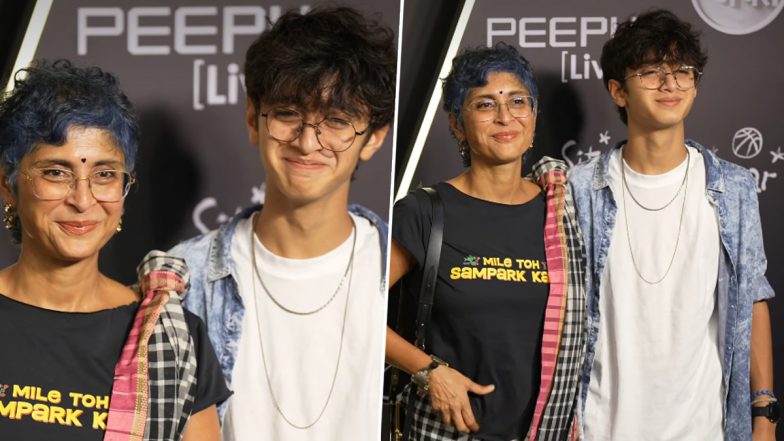 &lsquo;Fashion Ke Naam Pe Kuch Bhi&rsquo;: Kiran Rao Trolled for Wearing T-Shirt With a Saree at &lsquo;Lagaan&rsquo; 25th Anniversary Screening in Mumbai (Watch Video)