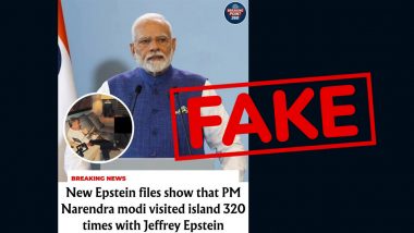 Did PM Modi Visit ‘Epstein Island’ 320 Times? Here’s the Fact Check