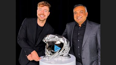MrBeast Becomes FIRST YouTuber To Reach 500 Million Subscribers, Receives Special Panther Diamond Play Button From CEO Neal Mohan (Watch Video)