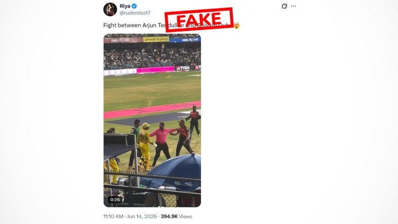 Fact Check: Did Arjun Tendulkar and Shivam Dube Fight Near Boundary-Line During T20 Mumbai League 2026 Final?